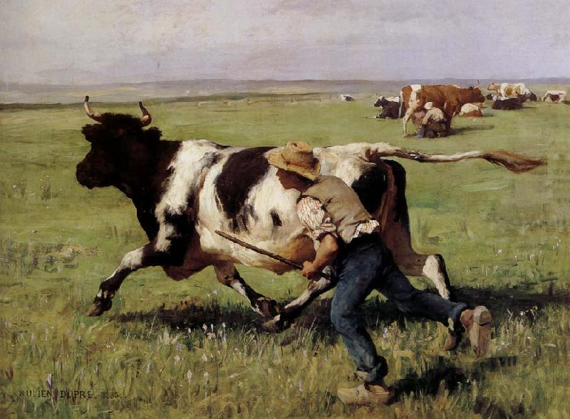 Francois-Marius Granet La Vache echappee oil painting picture